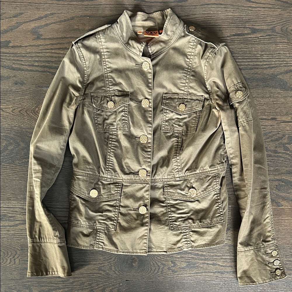 Tory Burch Khaki Utility Jacket